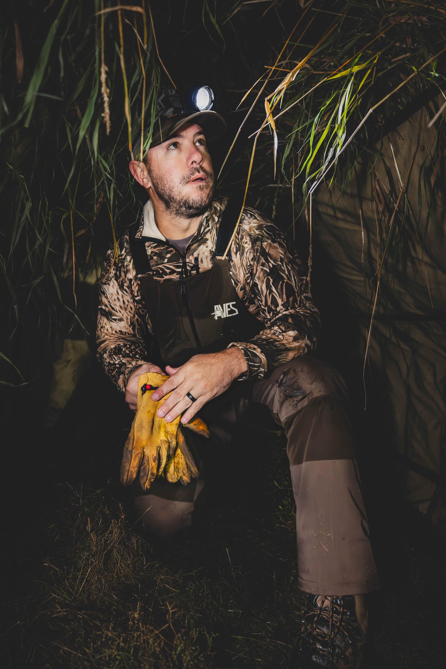 AVES Bering Bibs solid brown top-rated waterfowl hunting cold weather waterproof insulated bibs field work