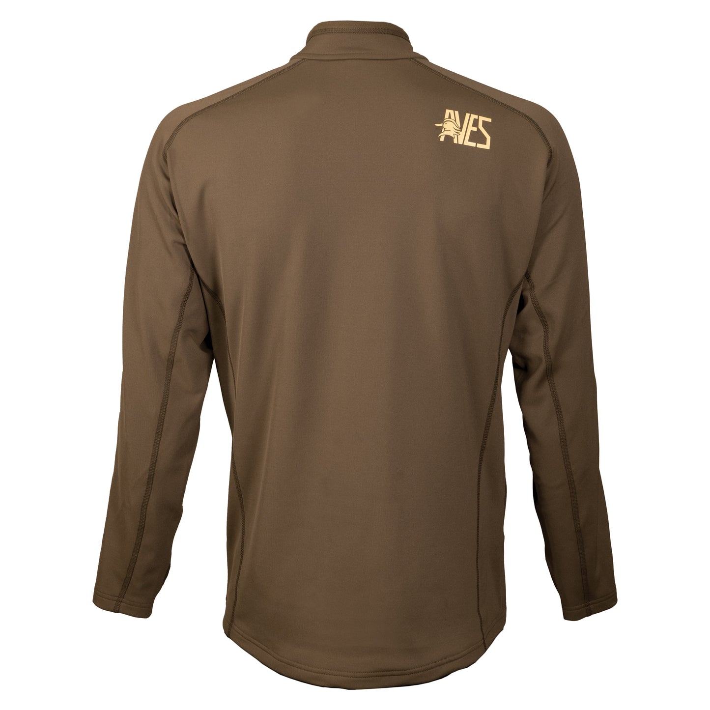 Aves midway 203 pullover brown top-rated duck hunting light weight half zip back