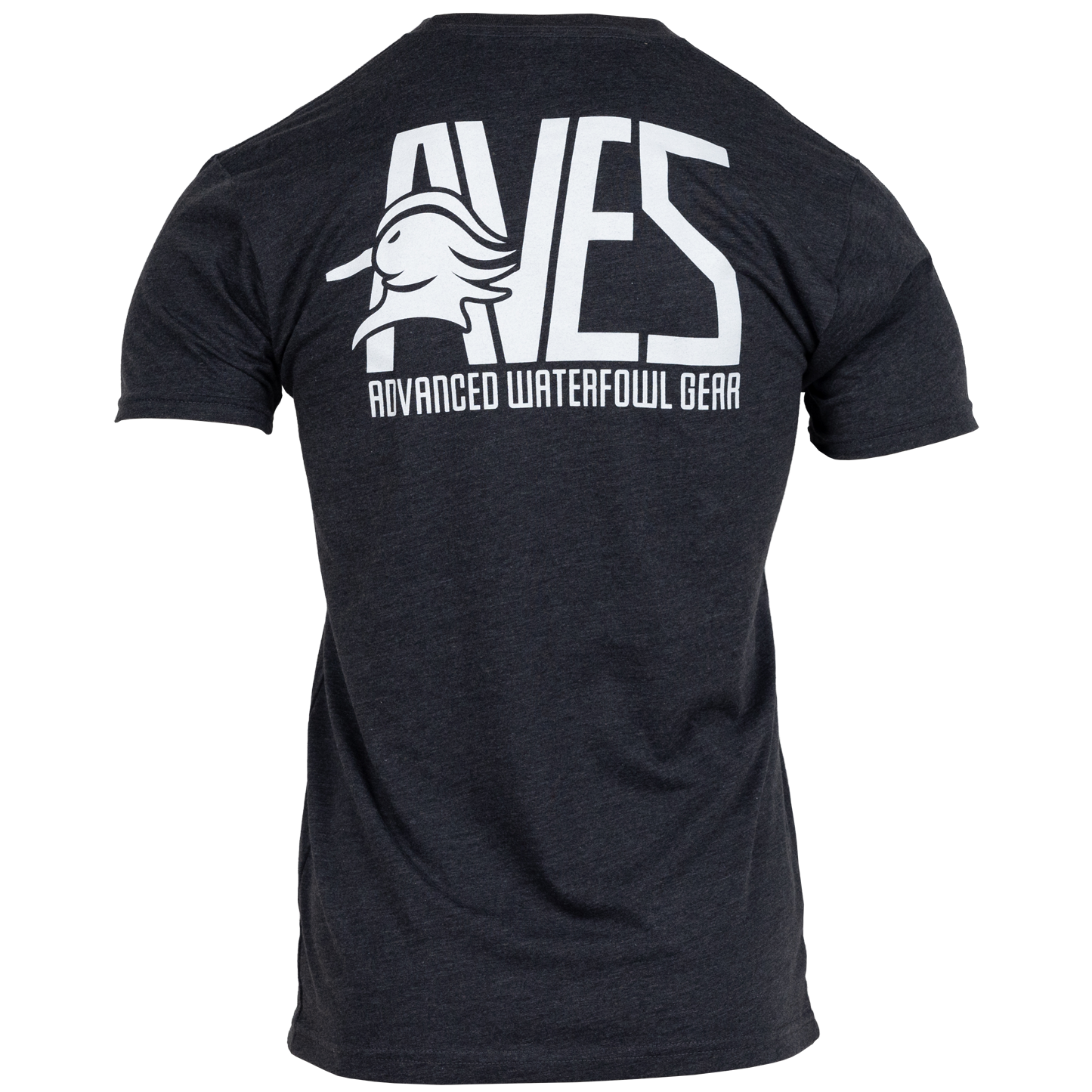 AVES Classic Logo T-Shirt Charcoal Branded Logo Gear Back