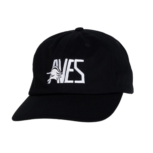 AVES Dad hat Black  Branded Logo Gear Front
