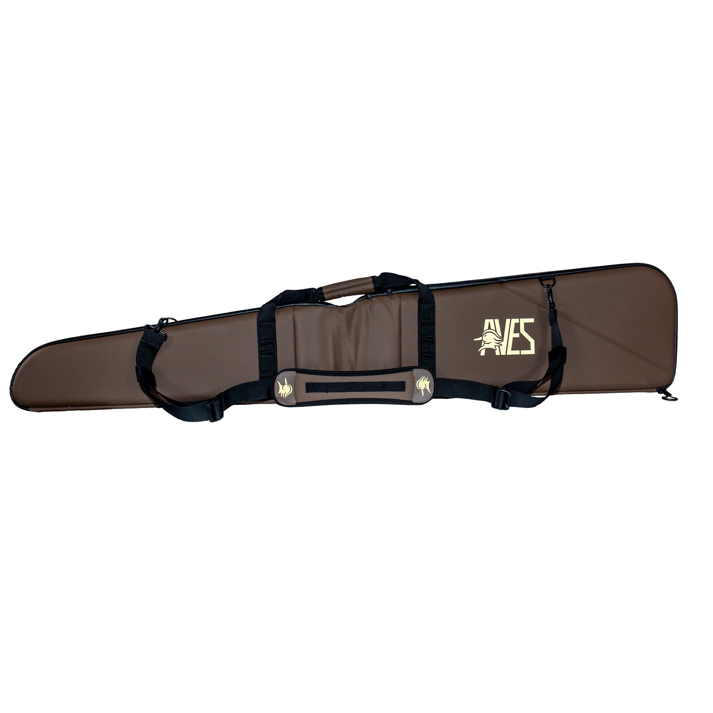 AVES Hybrid Hardshell Floating solid brown most durable duck hunting space saving travel and blind shotgun case front