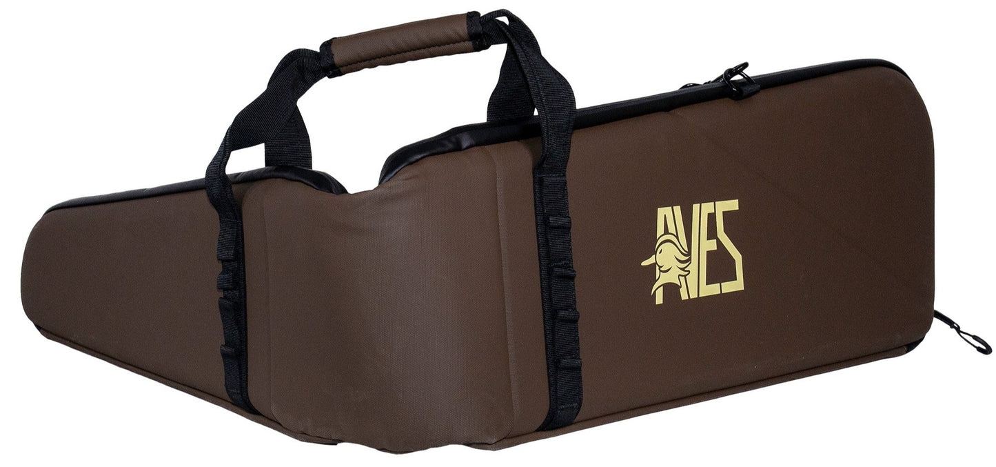 AVES Hybrid Hardshell Floating solid brown best goose hunting space saving travel and blind shotgun case foldable