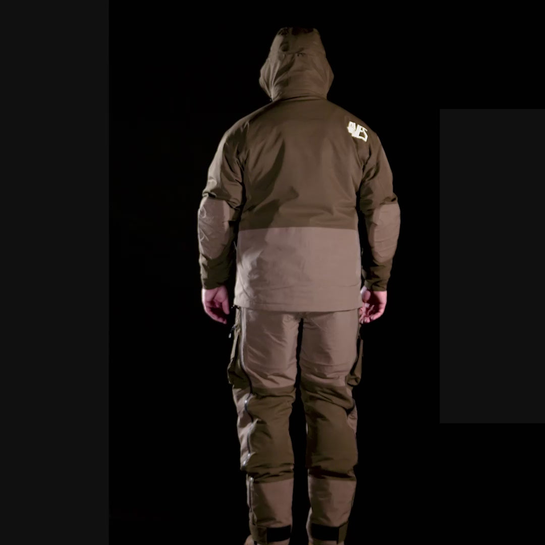 AVES Bering Bibs solid brown top-rated  goose hunting  cold weather waterproof insulated bibs looks video overview