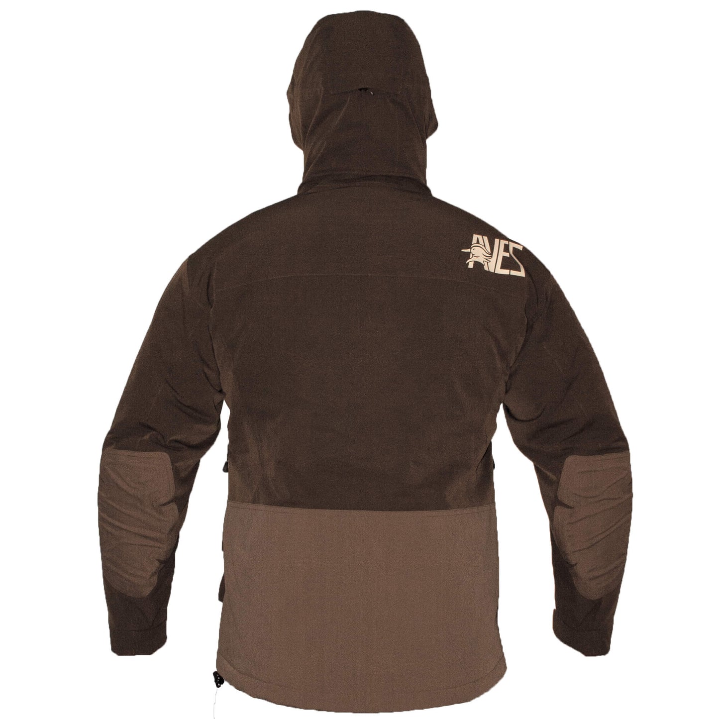 AVES Bering Jacket solid brown best goose hunting cold weather waterproof insulated coat back