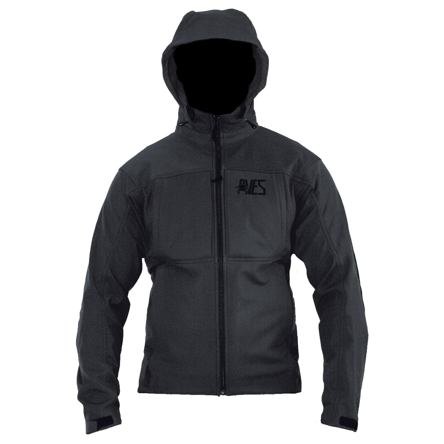 AVES drifter jacket solid gray 5-star duck hunting mid-weight 4-way stretch outer layer jacket / coat front