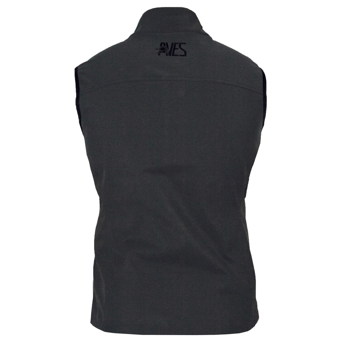 AVES drifter vest solid brown best goose hunting mid-weight 4-way stretch layering vest back