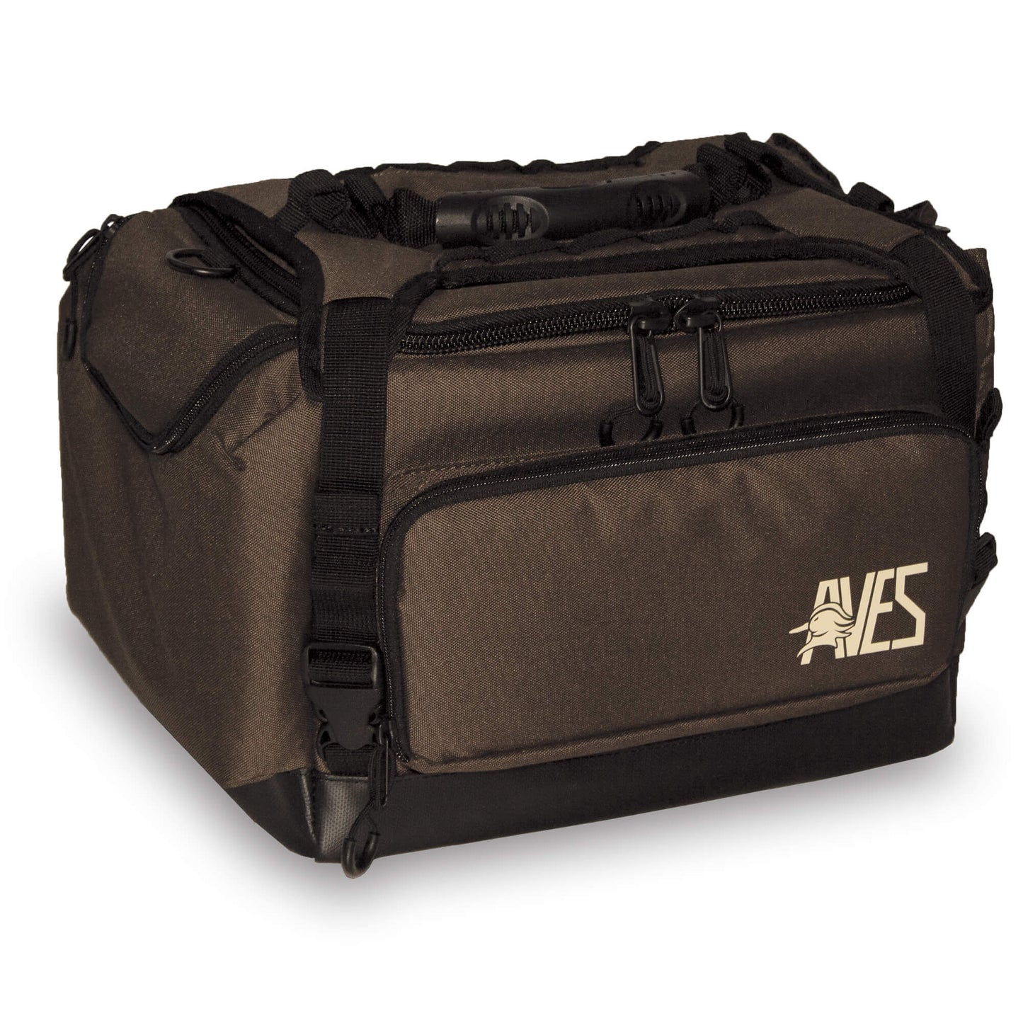 AVES Hybrid Elite Blind Bag solid brown most versatile goose hunting waterproof bottom 16 liter blind bag with shell loops front