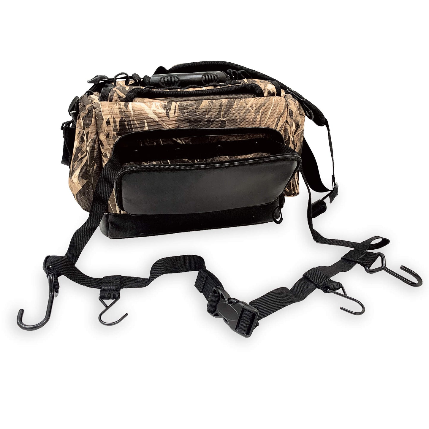 AVES Hybrid Elite Blind Bag refuge camo most organized duck hunting waterproof bottom 16 liter blind bag with shell loops back with tree straps