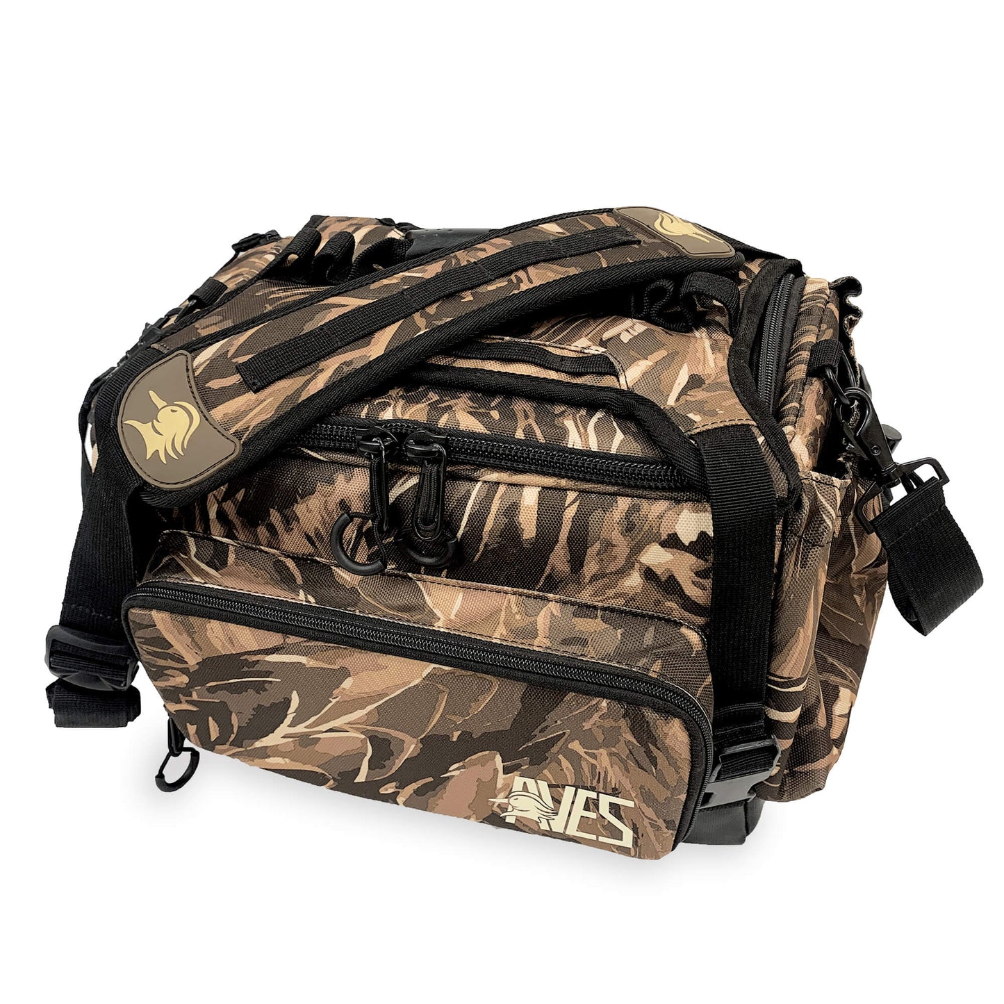 AVES Hybrid Elite Blind Bag refuge camo most versatile duck hunting waterproof bottom 16 liter blind bag with shell loops top