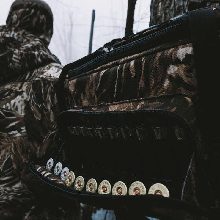 AVES Hybrid Elite Blind Bag refuge camo most versatile goose hunting waterproof bottom 16 liter blind bag with shell loops shell holders