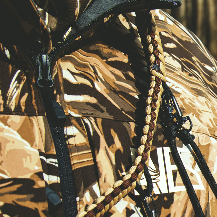 AVES Elite Call Lanyard refuge camo best waterfowl hunting versatile call lanyard heavy duty metal clips