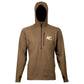 Aves midway 203 hoodie brown top-rated duck hunting light weight all way stretch front 
