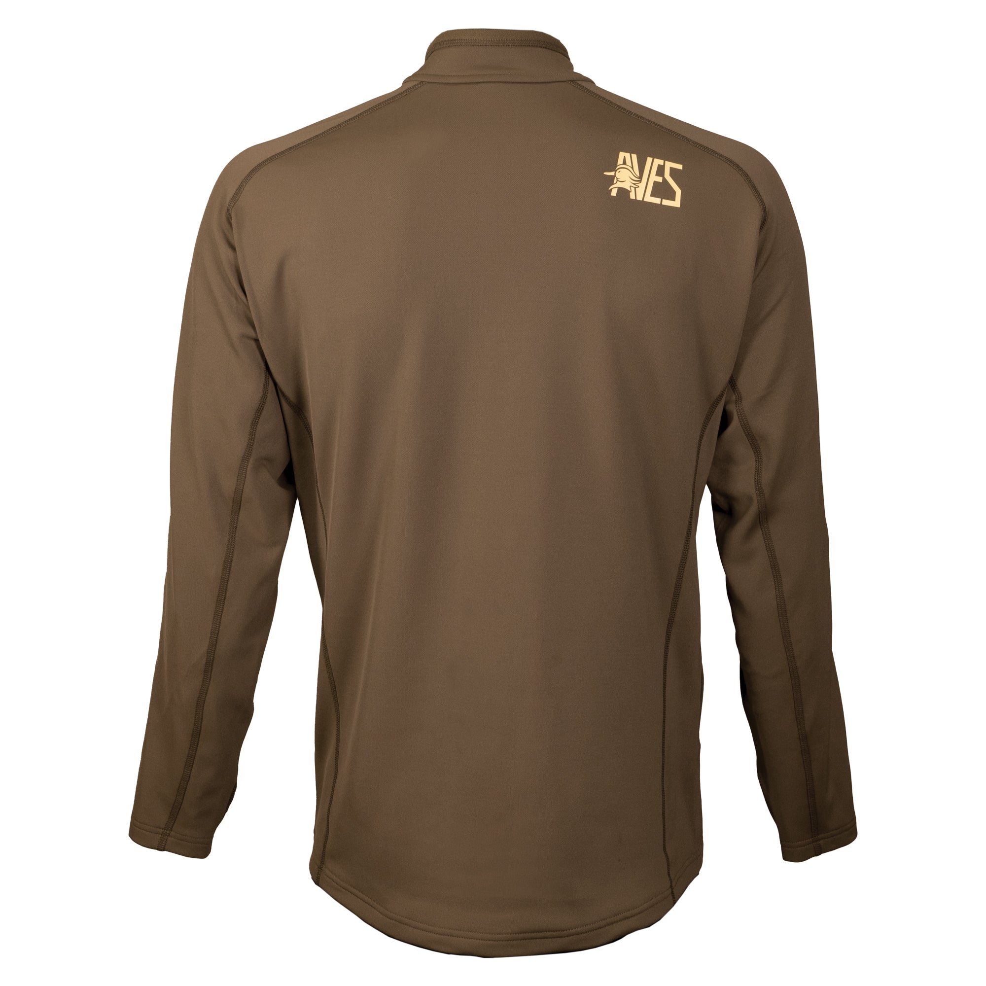 Aves midway 203 pullover brown top-rated duck hunting light weight half zip back 
