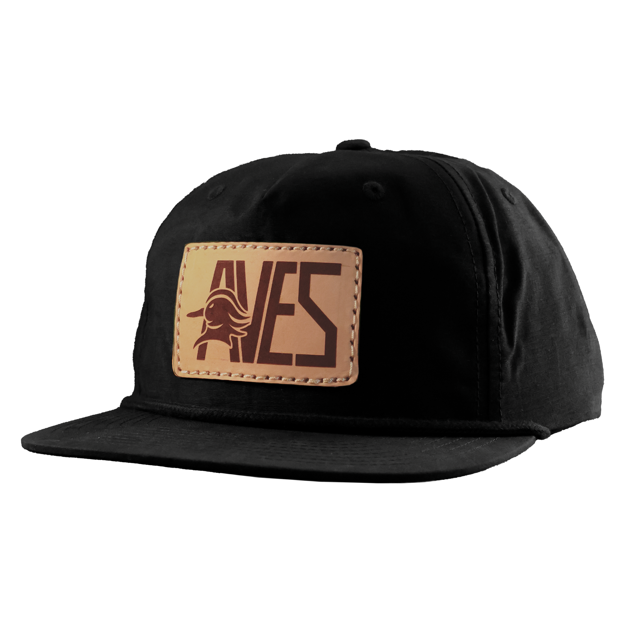 Leather Patch Rope Hat