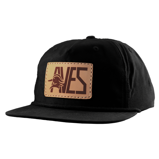 Leather Patch Rope Hat