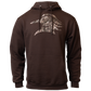 AVES Duck Refuge Hoodie Dark Chocolate Brown  Branded Logo Gear  hoodie Front
