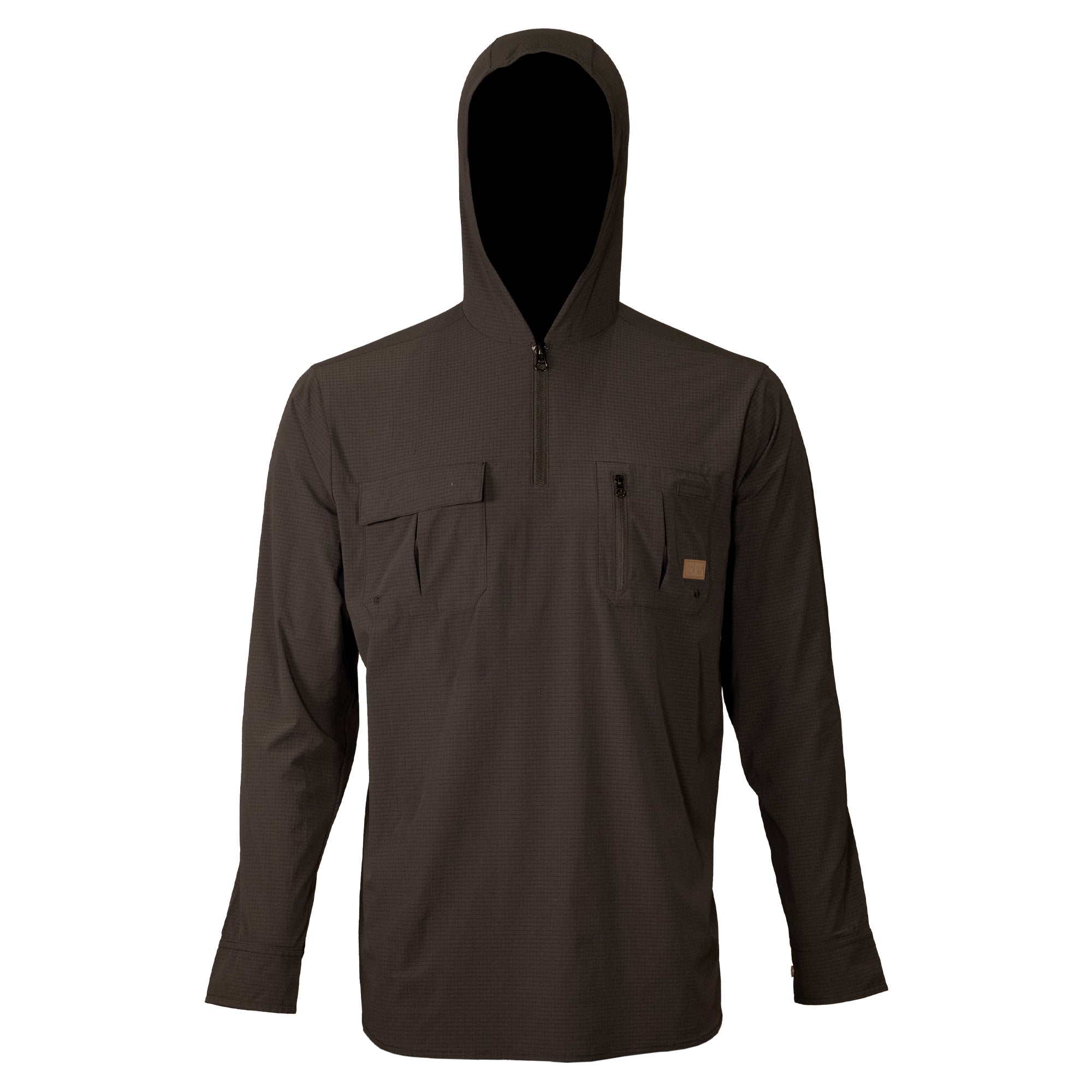 AVES Dot.Air Long Sleeve Hoodie slate top-rated hunting gear lightweight 360 degree breathability front 