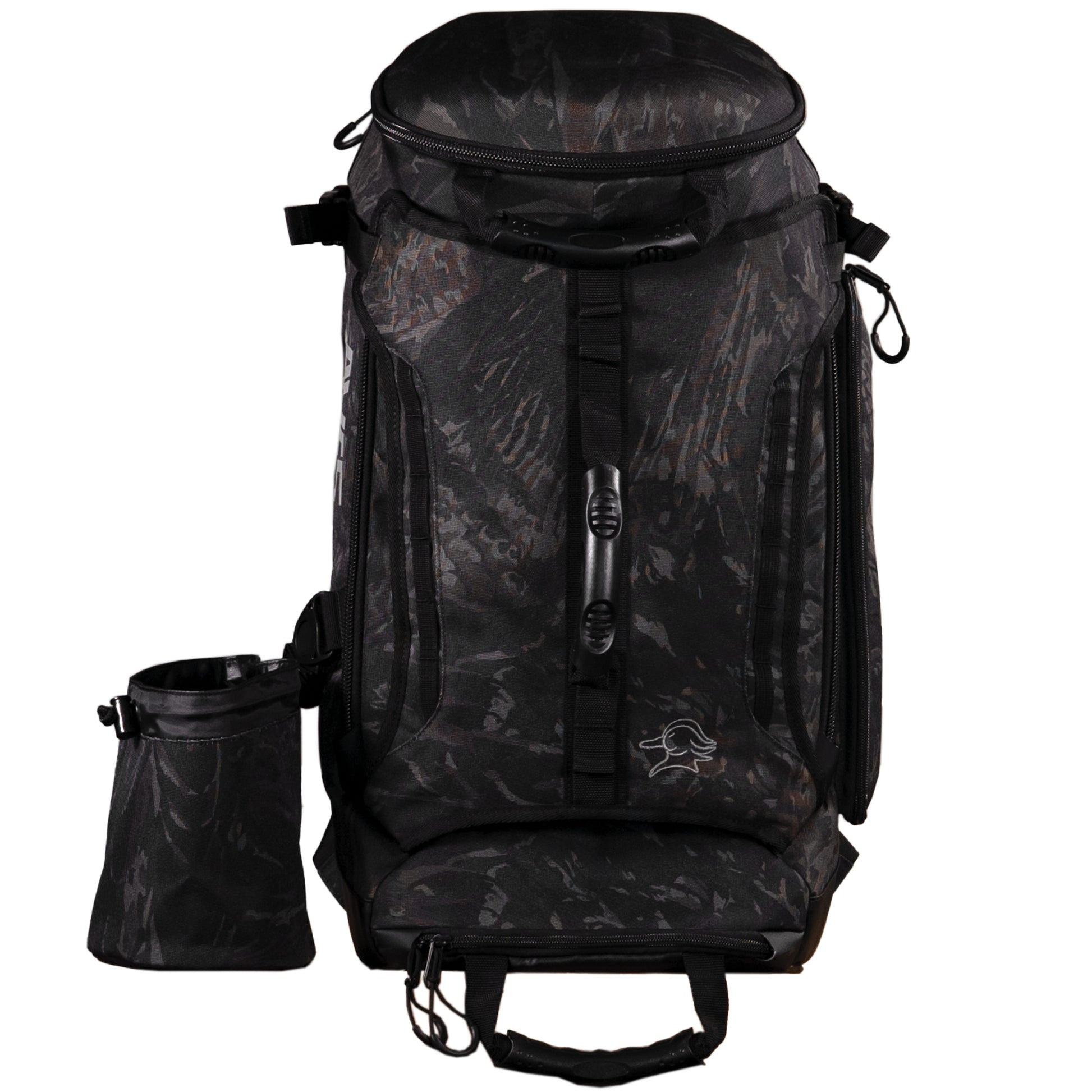 AVES Hybrid Elite Pack Shadows camo best duck hunting adjustable shelves 40 liter backpack with gun holder 