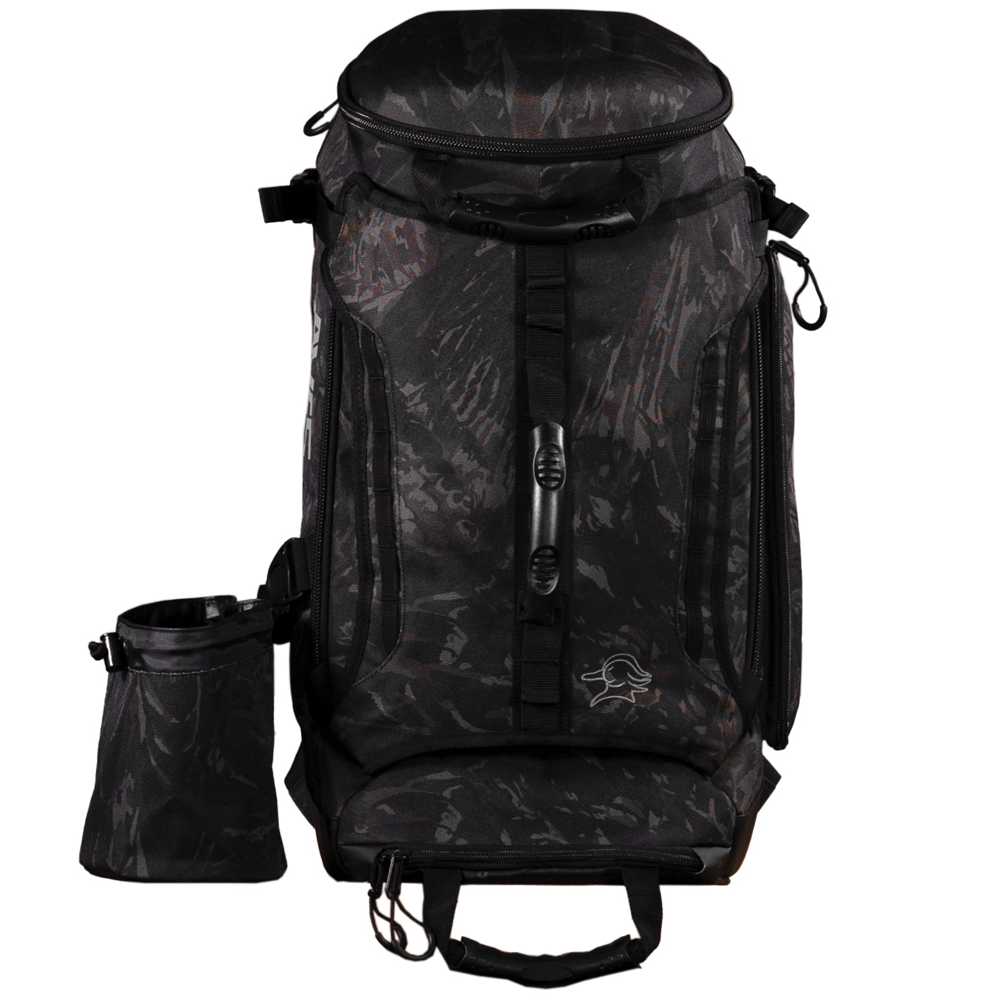 AVES Hybrid Elite Pack Shadows camo best duck hunting adjustable shelves 40 liter backpack with gun holder 