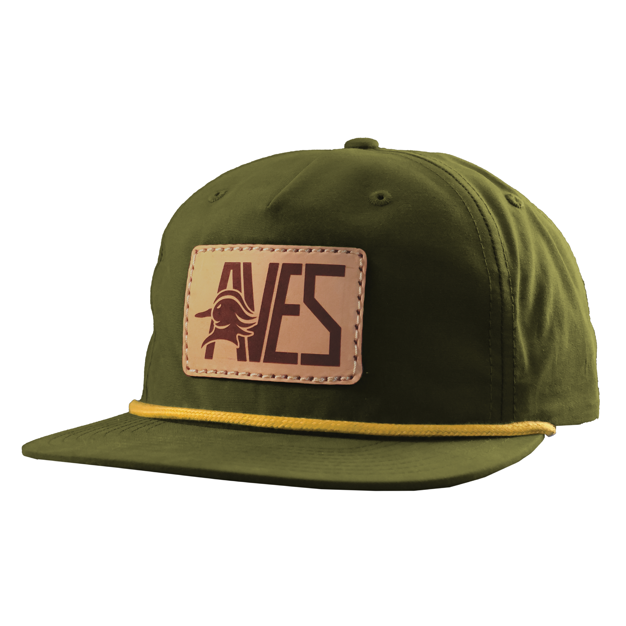 Leather Patch Rope Hat