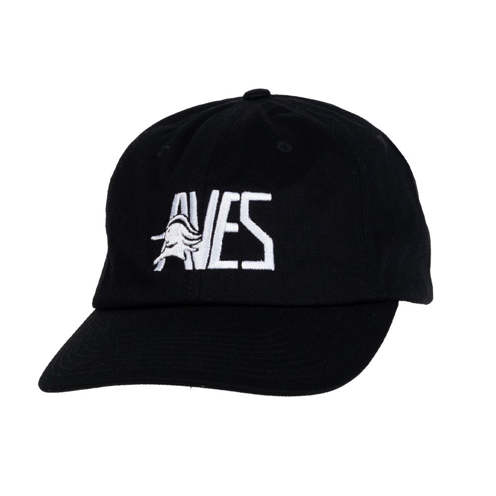AVES Dad hat Black  Branded Logo Gear Front 